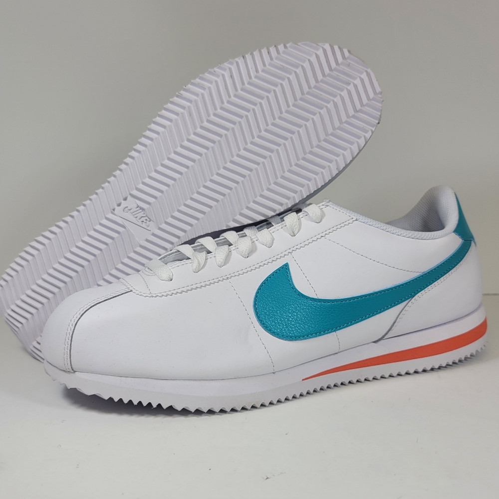 Mens Size 11.5 Nike Cortez Miami Dolphins White Dusty DM4044 103 Sneakers Shoes